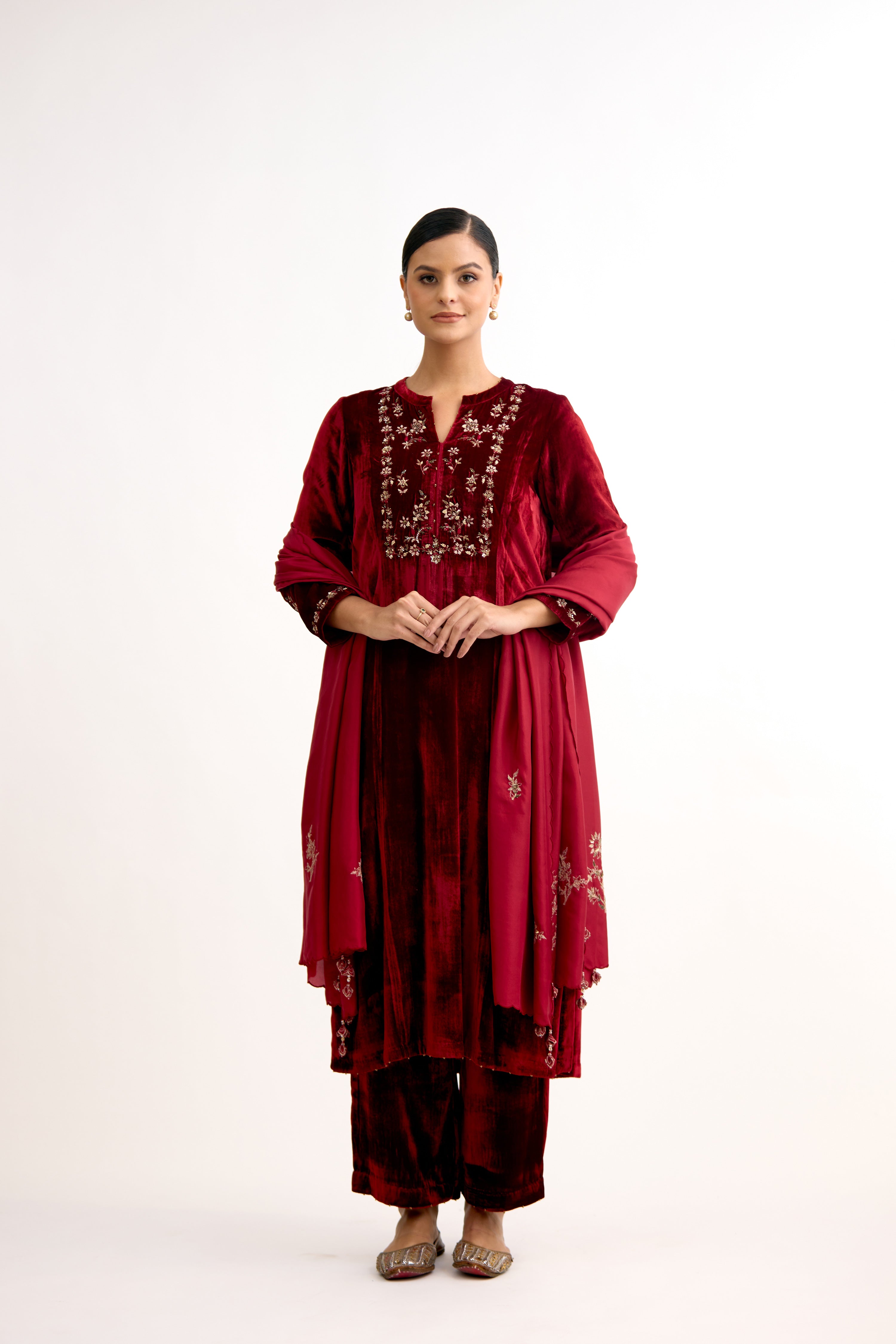 Zarmina Velvet Shahi Suit Set