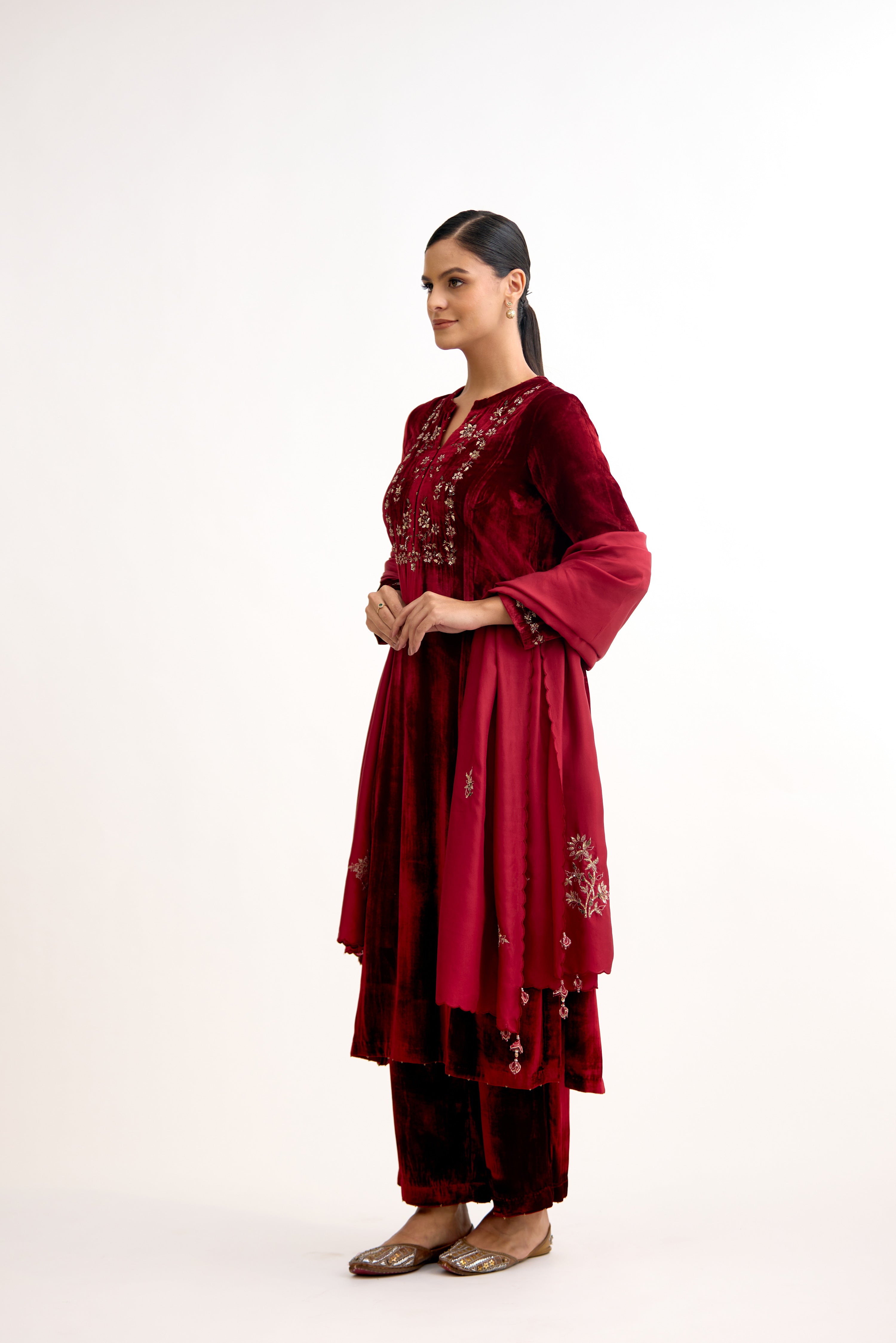 Zarmina Velvet Shahi Suit Set