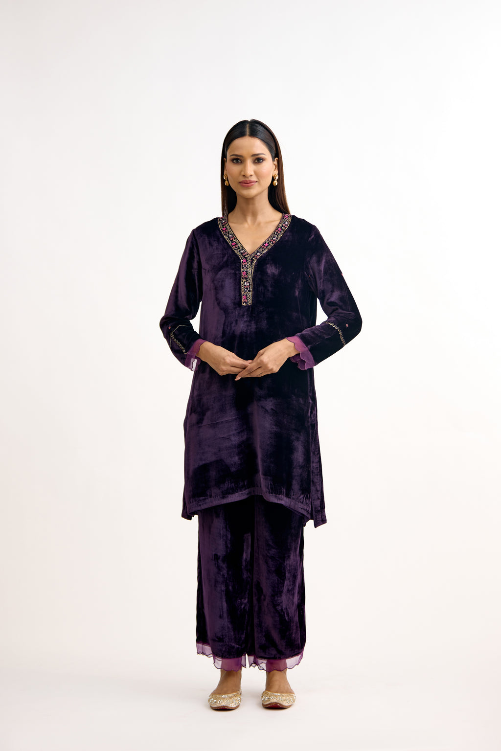 Velvet Royale Resham Zardosi Co-Ord Set
