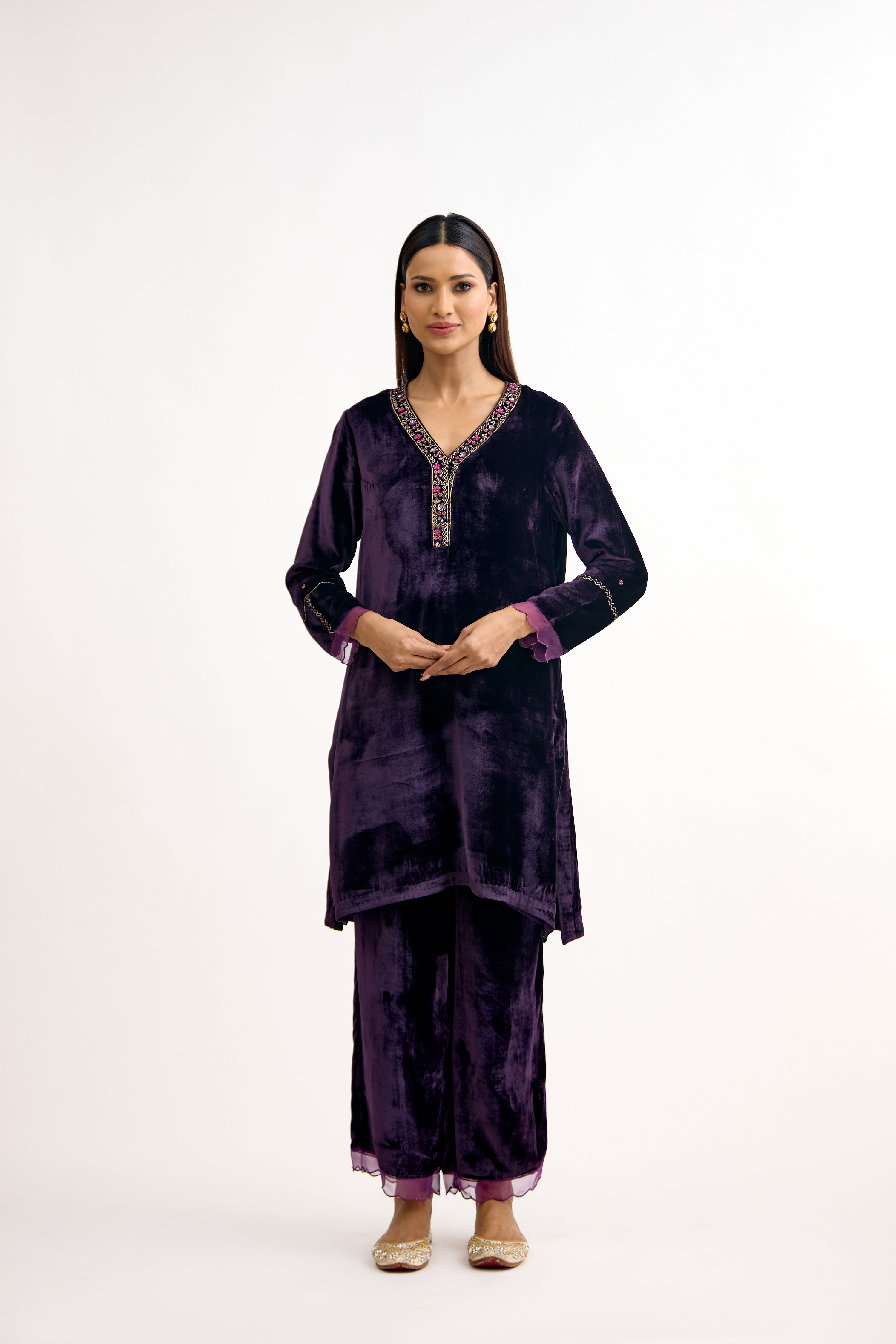 Velvet Royale Resham Zardosi Co-Ord Set