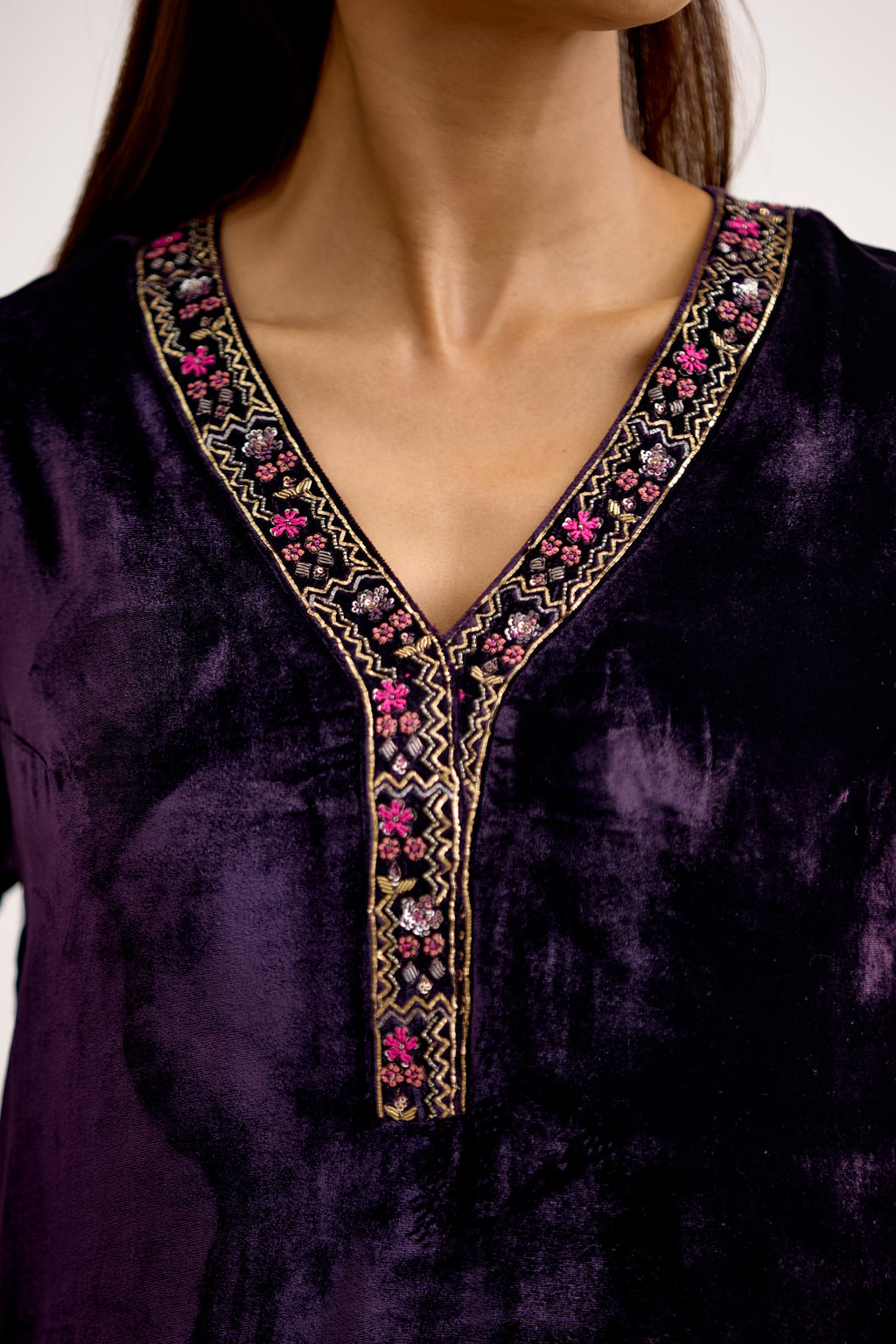 Velvet Royale Resham Zardosi Co-Ord Set