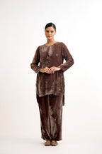 Riwaayat Hand-Embroidered Velvet Co-Ord Set