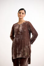 Riwaayat Hand-Embroidered Velvet Co-Ord Set