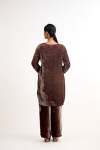 Riwaayat Hand-Embroidered Velvet Co-Ord Set