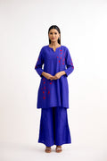 Rajsi Surkh Sutra Duppion Silk Co-Ord Set