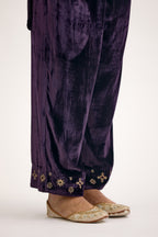 The Royal Cutdana Velvet Edit Co-Ord Set