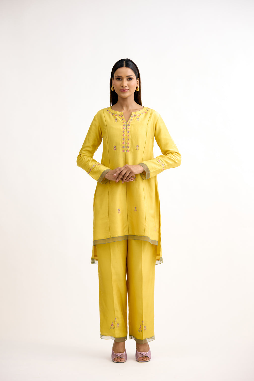 Seher-e-Pastel Regal Thread & Moti Handwork Co-Ord Set
