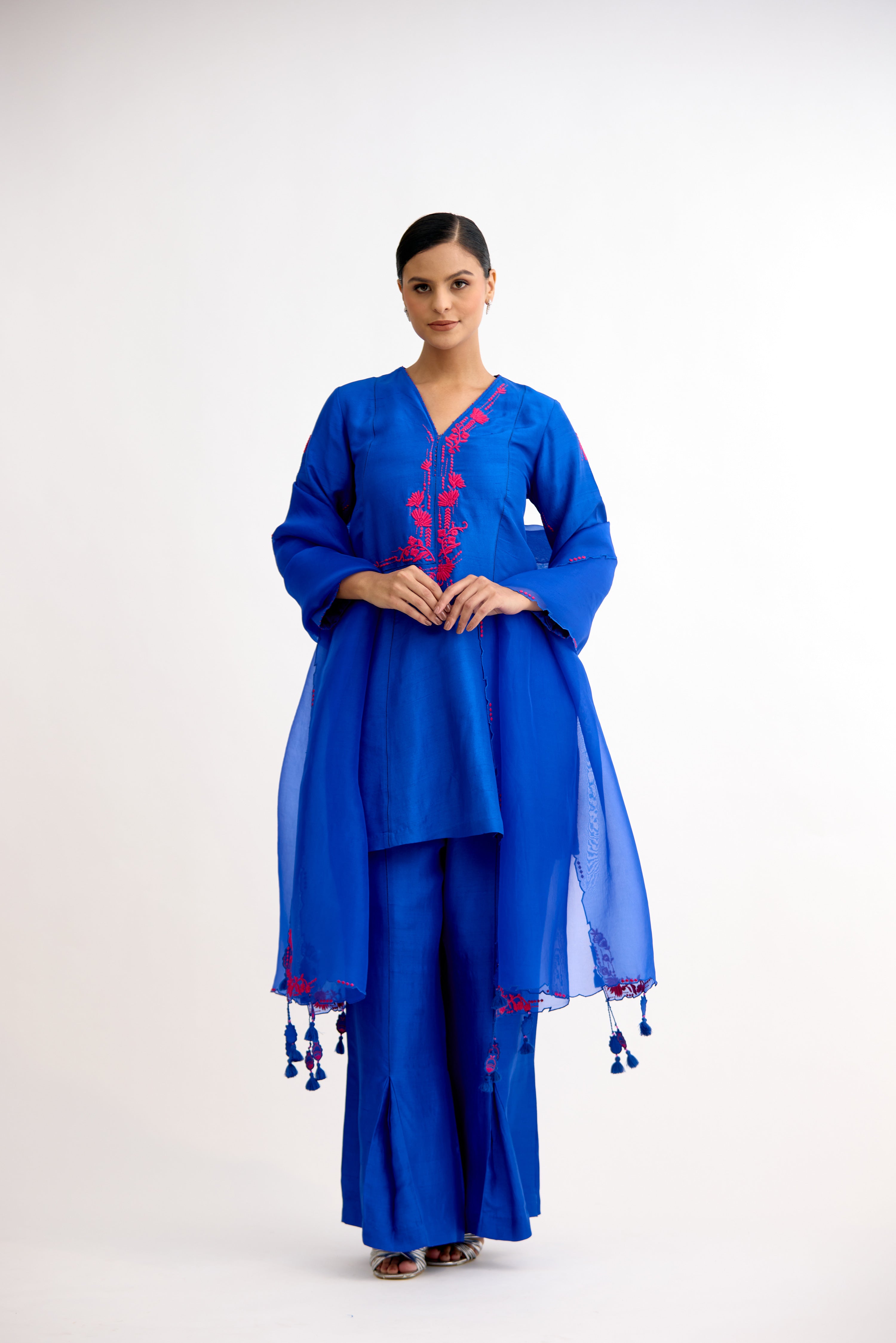 Rajwada Duppion Silk Co-Ord Set