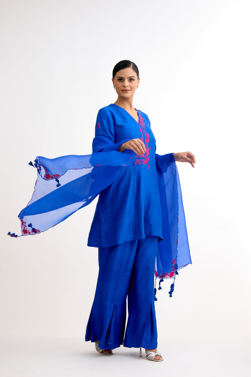 Rajwada Duppion Silk Co-Ord Set