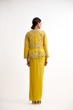 Rajsi Dabka Moti Silk Indo Western