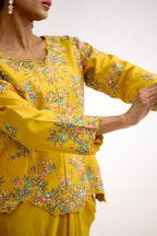 Rajsi Dabka Moti Silk Indo Western