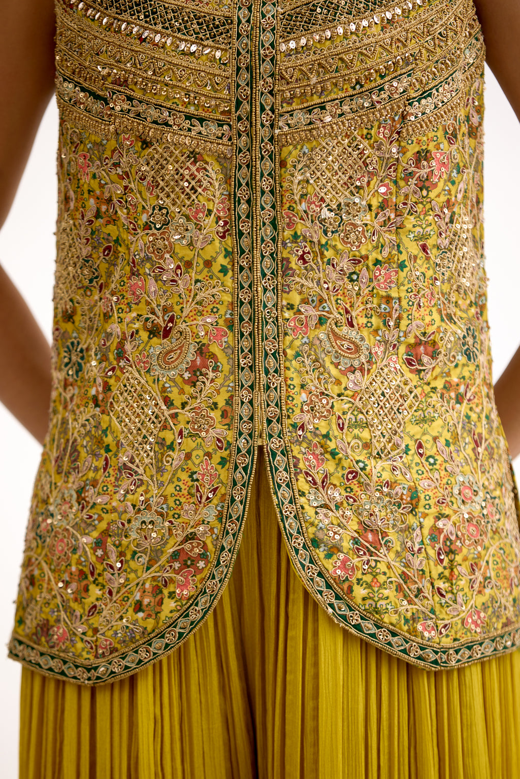 Shehzaadi Dabka & Moti Silk Indo Western