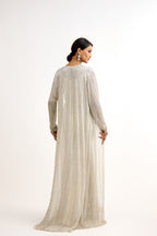 Rajkumari Aura Organza Indo Western With Cape Set