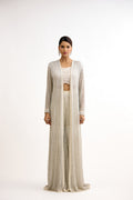Rajkumari Aura Organza Indo Western With Cape Set