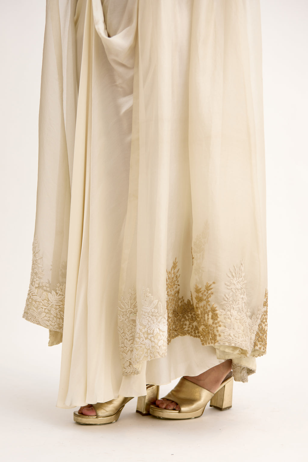 Rajwada Gold Thread Regal Indo Western With Cape Set