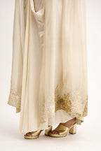 Rajwada Gold Thread Regal Indo Western With Cape Set