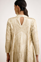 Nazaakat Cutdana & Sequins Handcrafted Indo Western With Cape Set
