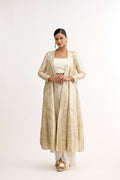 Nazaakat Cutdana & Sequins Handcrafted Indo Western With Cape Set