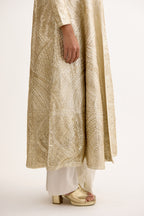 Nazaakat Cutdana & Sequins Handcrafted Indo Western With Cape Set