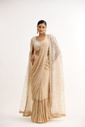 Noorani Sparkle Cutdana Cape Style Saree Set