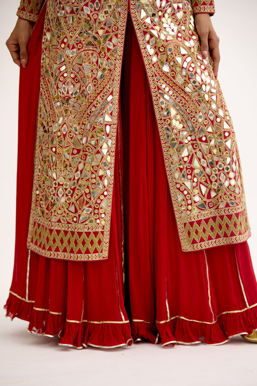 Nazakat Georgette Sharara Suit