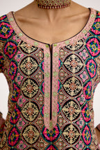 Ziva Crystal Zari Suit Set