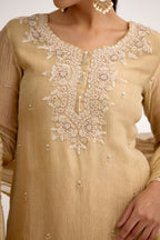 Aarzoo-e-Zar Tissue Sharara Suit Set