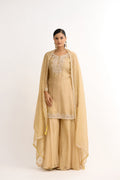 Aarzoo-e-Zar Tissue Sharara Suit Set
