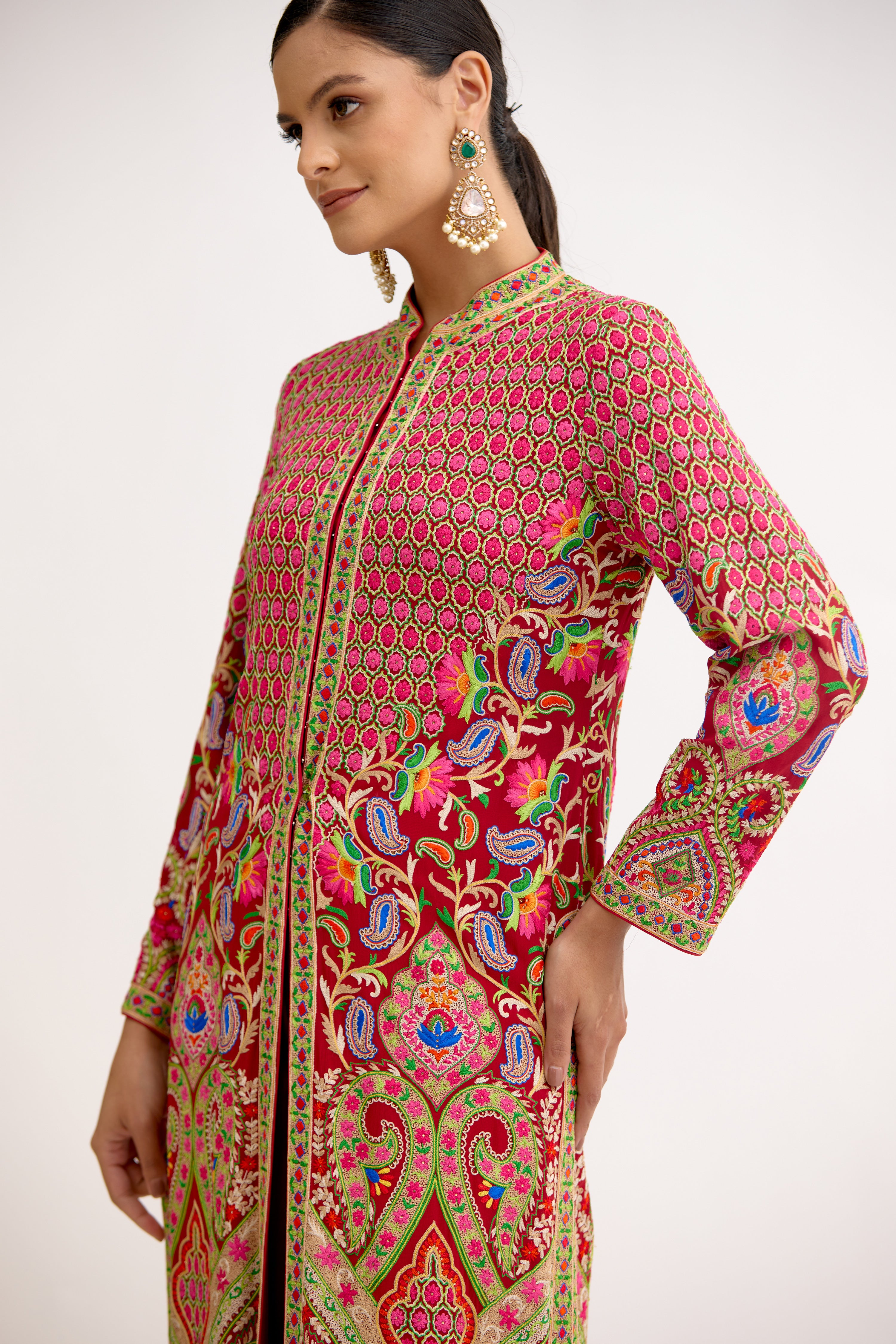 Riwaayat-e-Rang Mahal Georgette Straight Suit Set