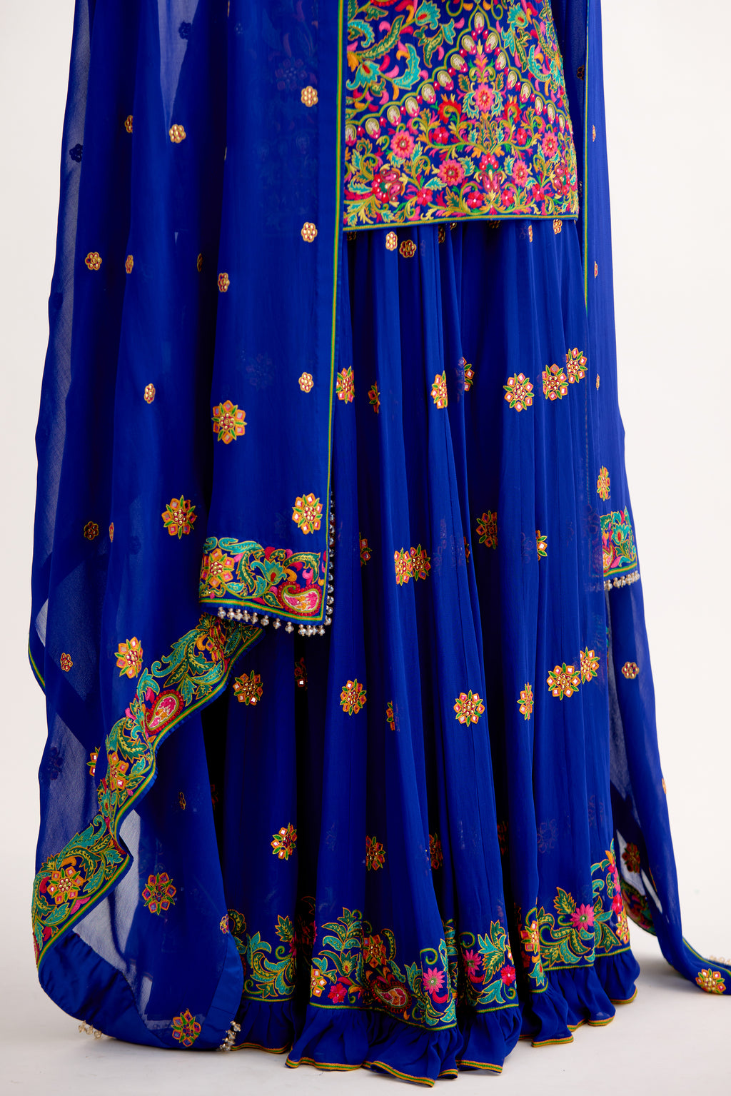 Jashn-e-Noor Georgette Regal Sharara Suit Set