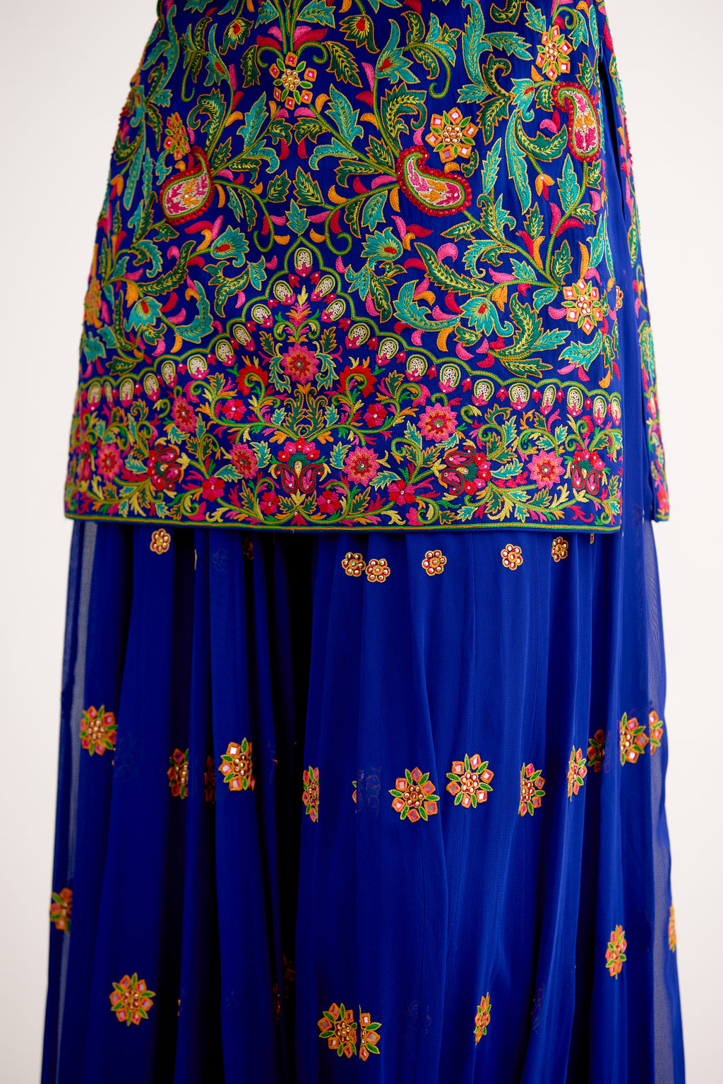 Jashn-e-Noor Georgette Regal Sharara Suit Set