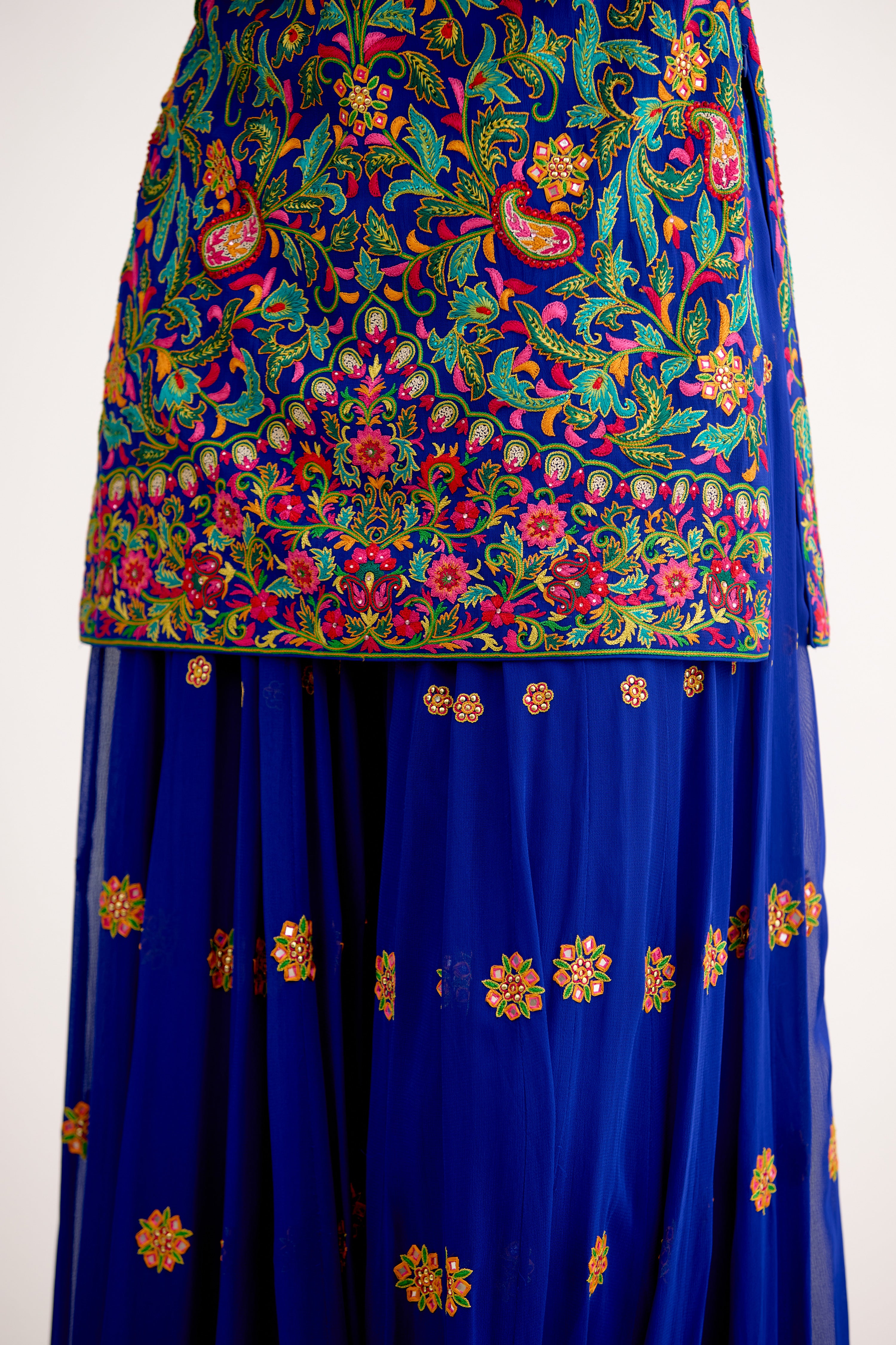 Jashn-e-Noor Georgette Regal Sharara Suit Set