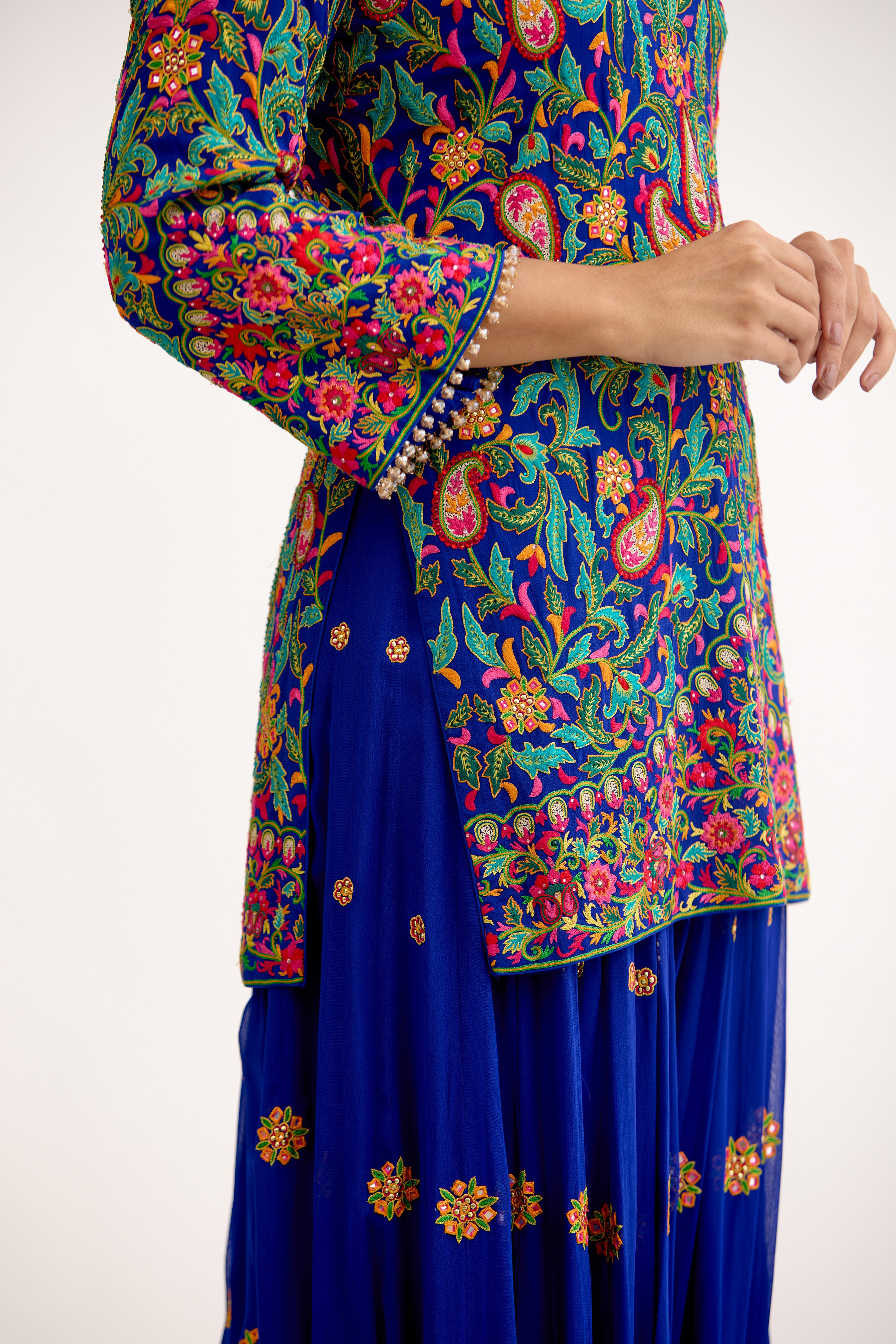 Jashn-e-Noor Georgette Regal Sharara Suit Set