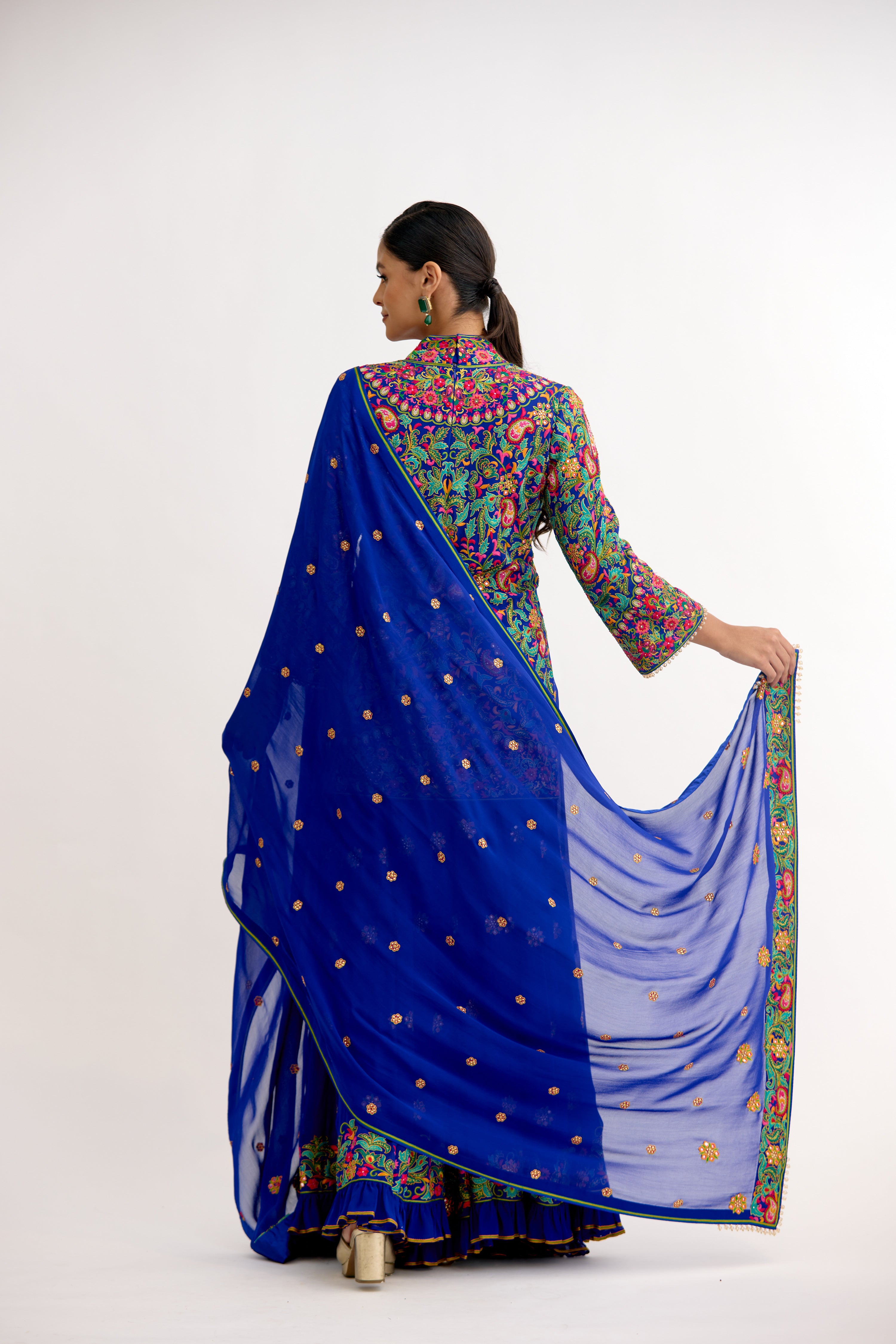 Jashn-e-Noor Georgette Regal Sharara Suit Set