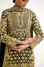 Shahi Zareen Frill Sharara Suit Set