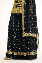 Shahi Zareen Frill Sharara Suit Set