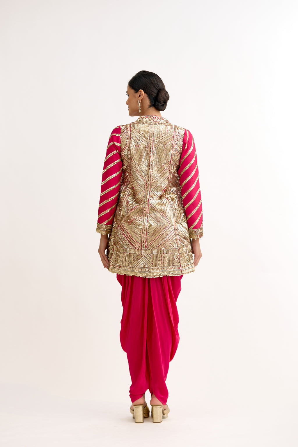 Veerangana Peplum Dhoti Suit Set