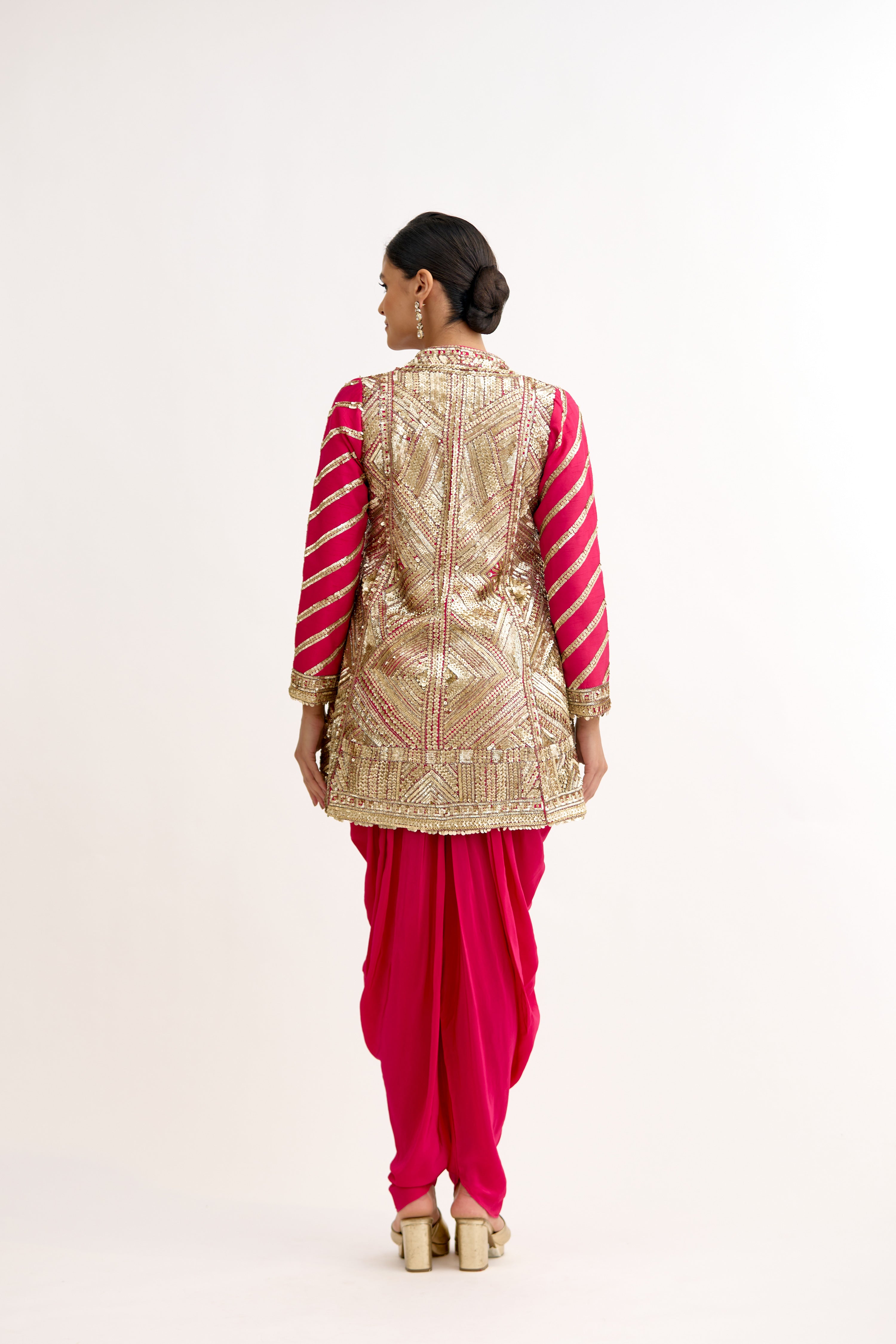 Veerangana Peplum Dhoti Suit Set