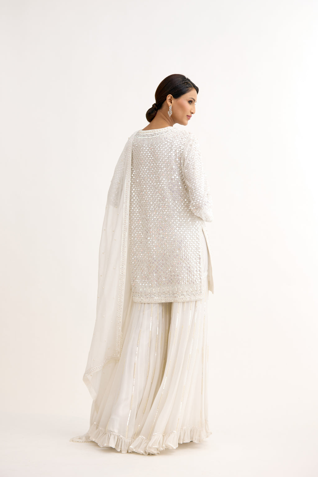 Swanoor Royal Frill Sharara Suit Set