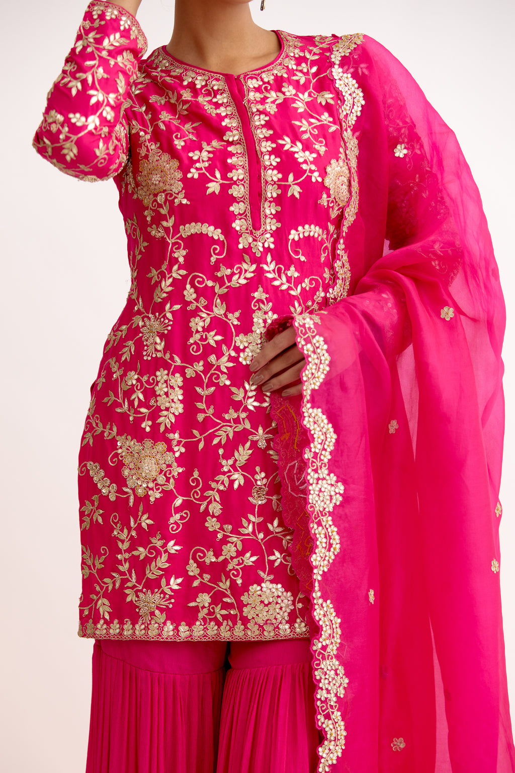 Gota-e-Jahanara Sharara Suit Set