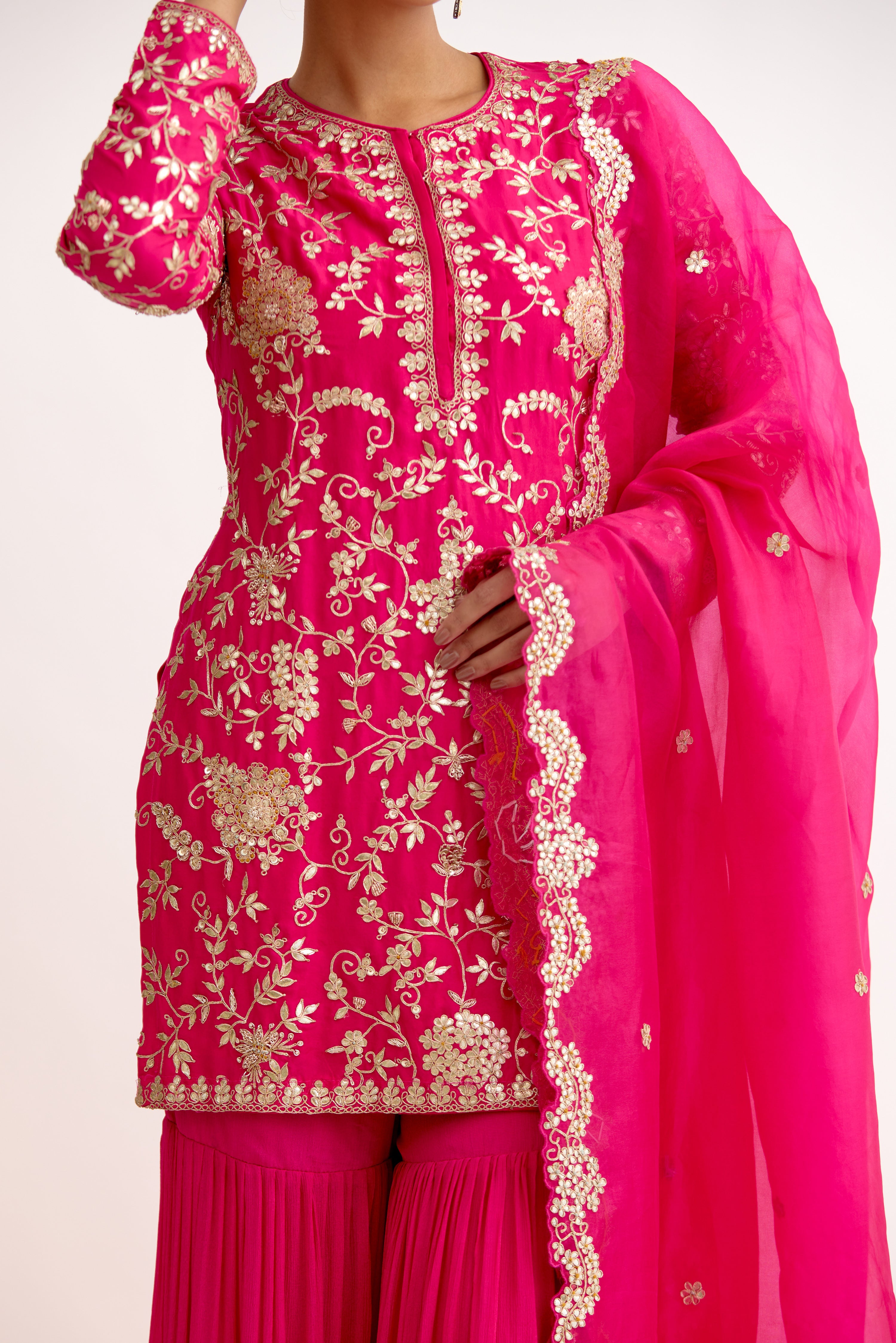 Gota-e-Jahanara Sharara Suit Set