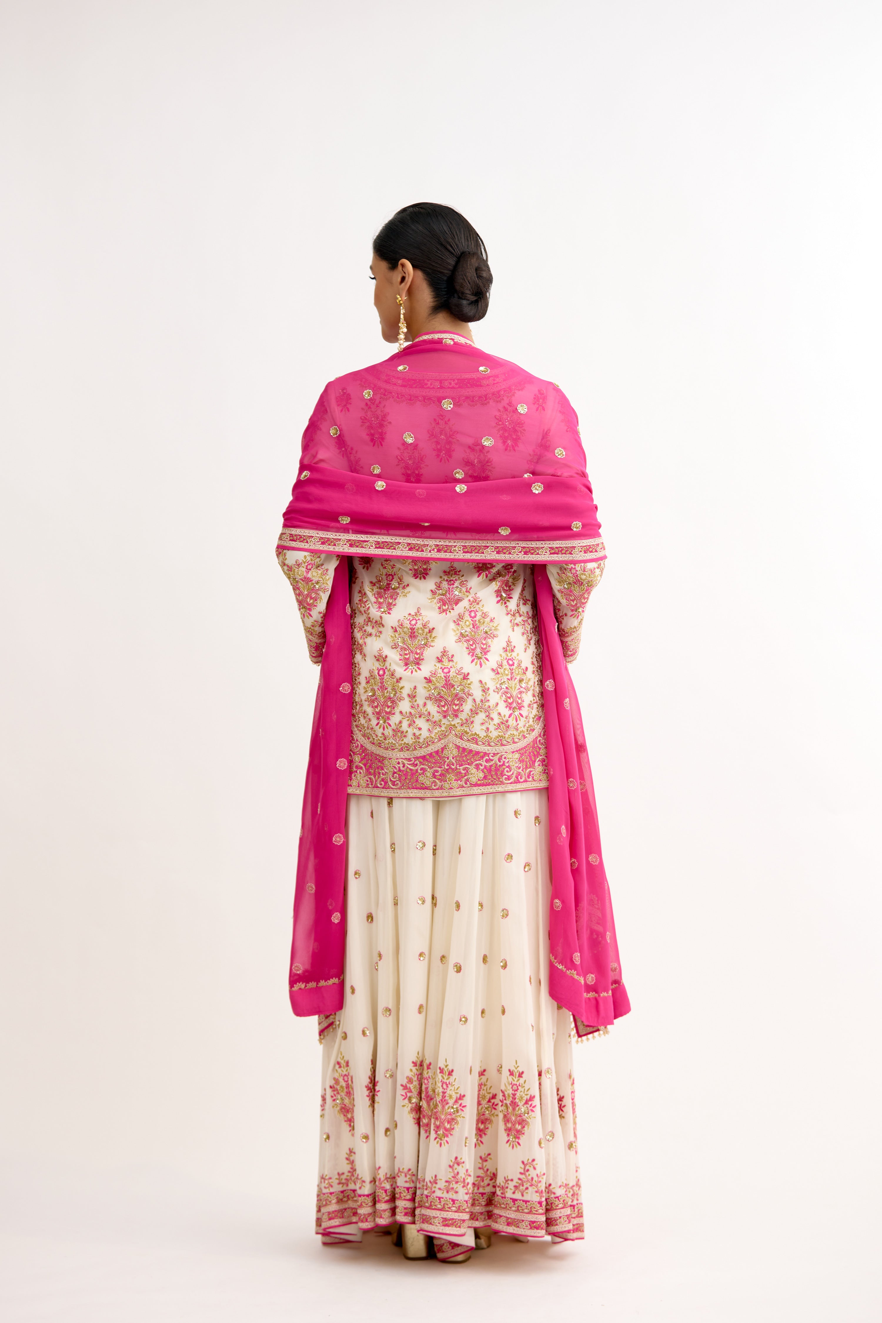 Adaa-e-Nawabi Georgette Sharara Suit Set