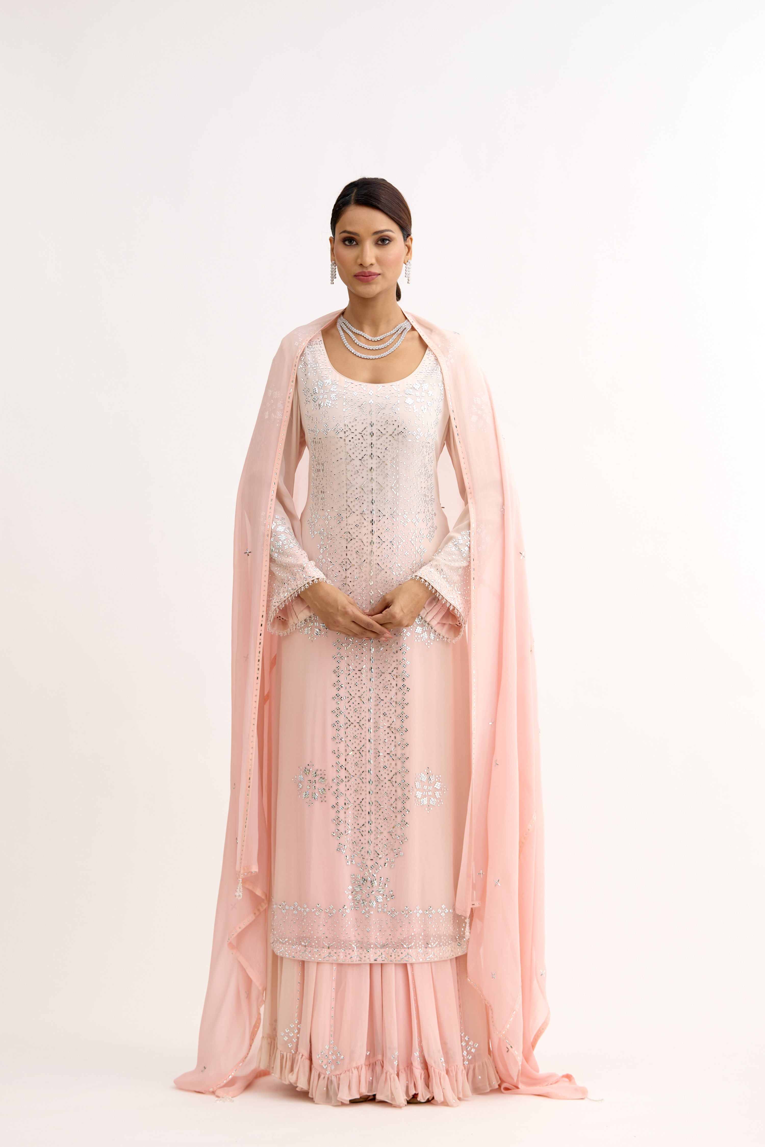 Contemporary Shahi Sharara Suit Set