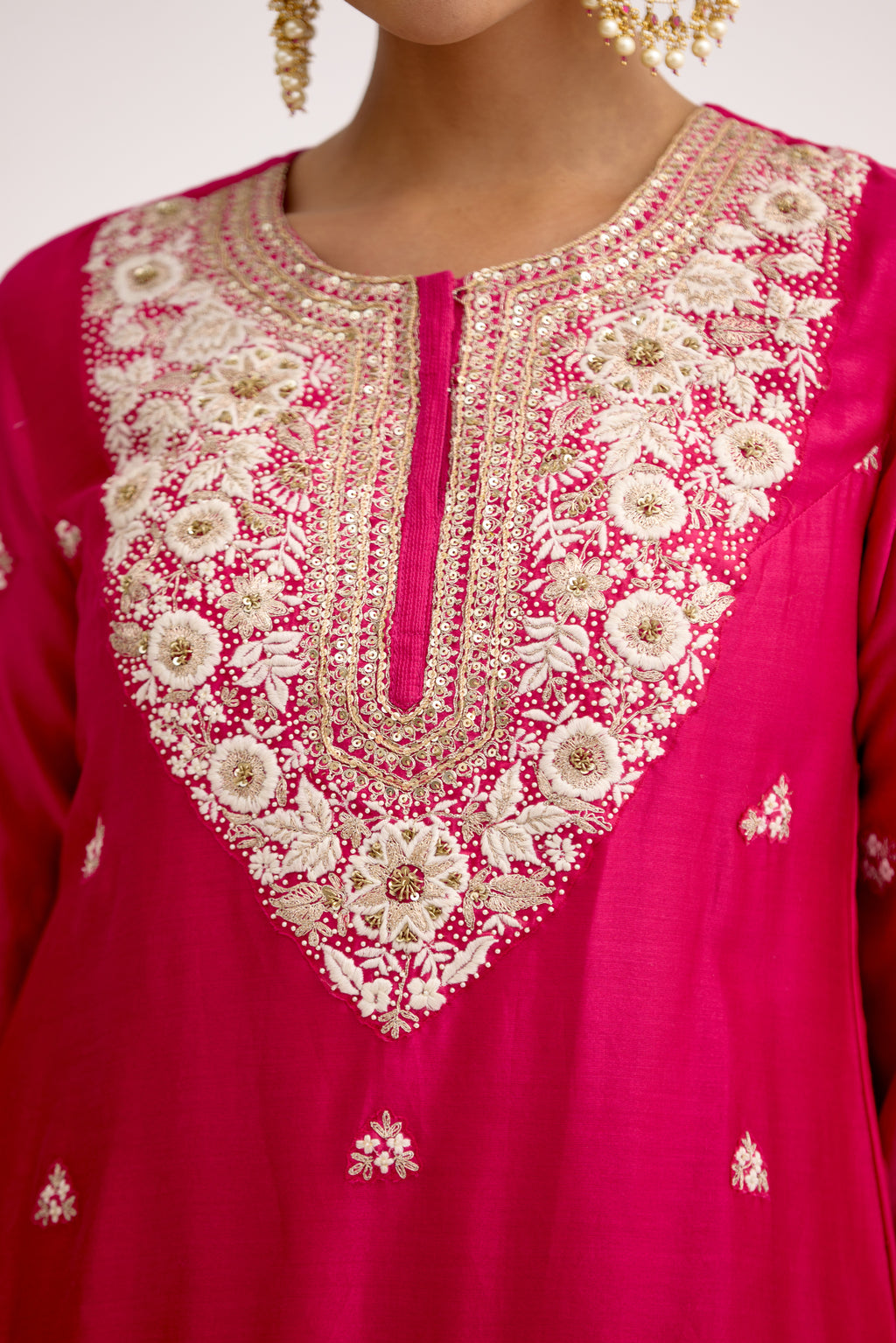 Ada-e-Begum Thread & Gotta Sharara Suit Set
