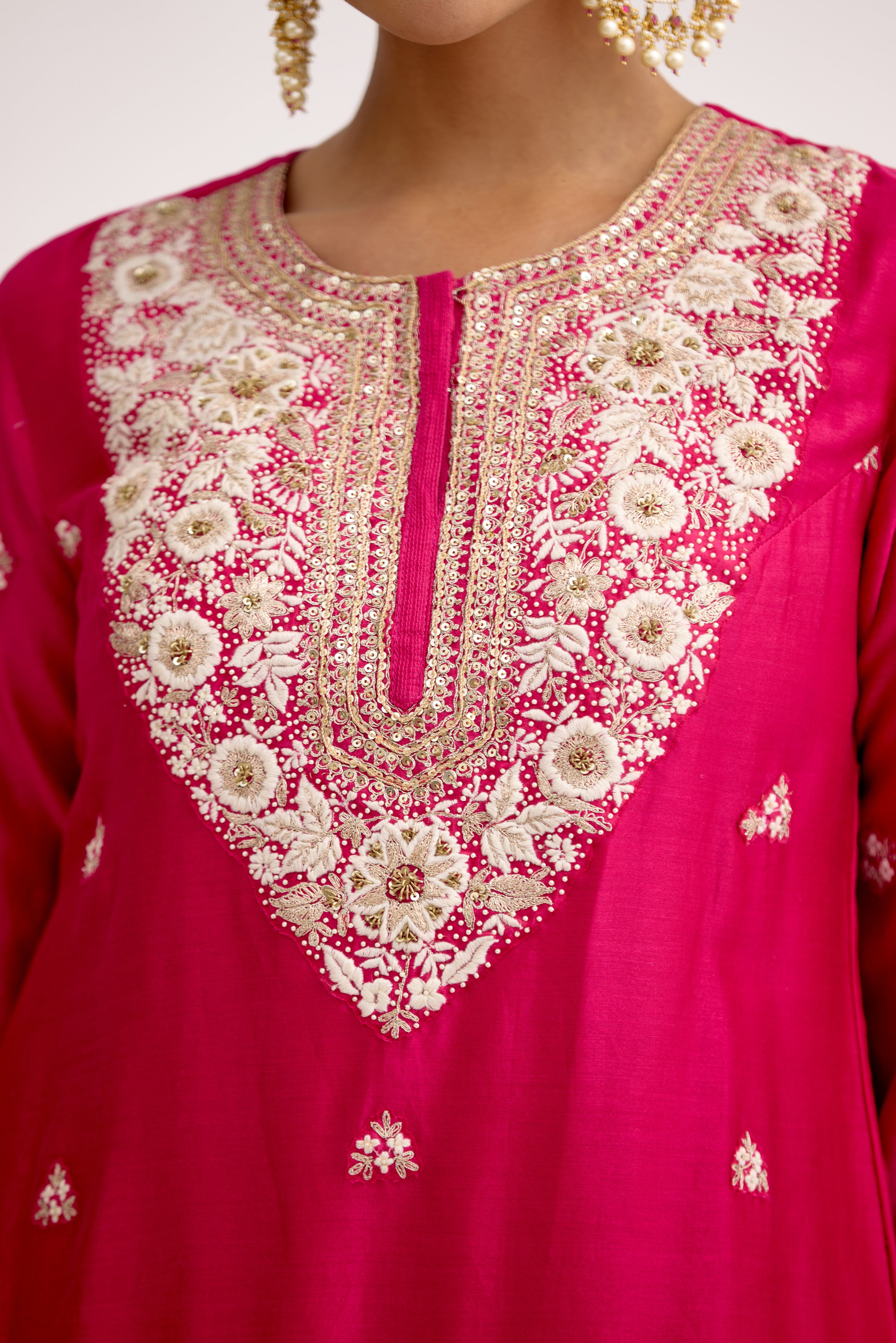 Ada-e-Begum Thread & Gotta Sharara Suit Set