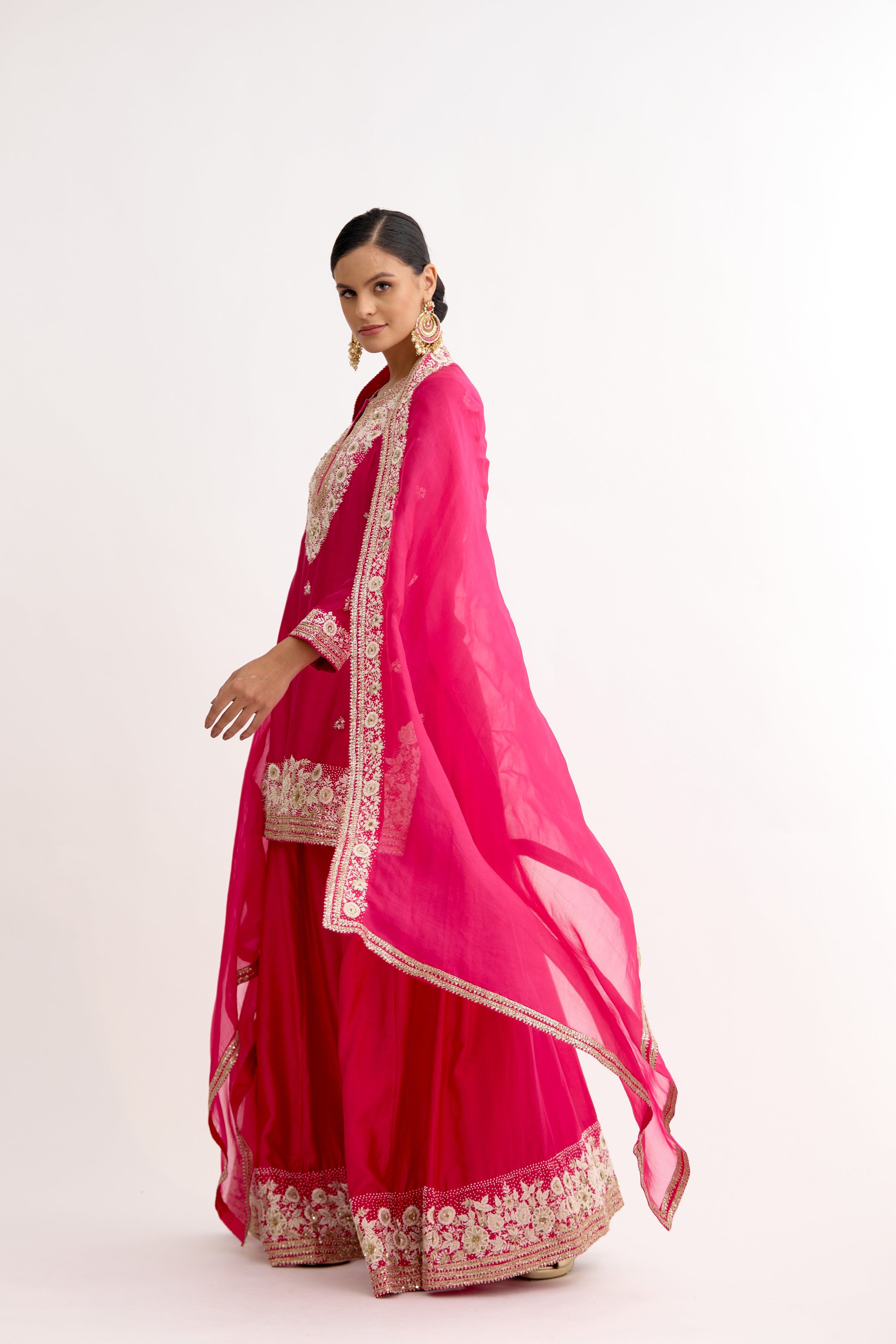 Ada-e-Begum Thread & Gotta Sharara Suit Set