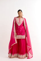 Ada-e-Begum Thread & Gotta Sharara Suit Set