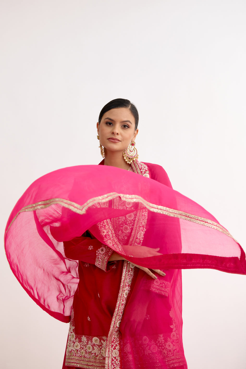 Ada-e-Begum Thread & Gotta Sharara Suit Set