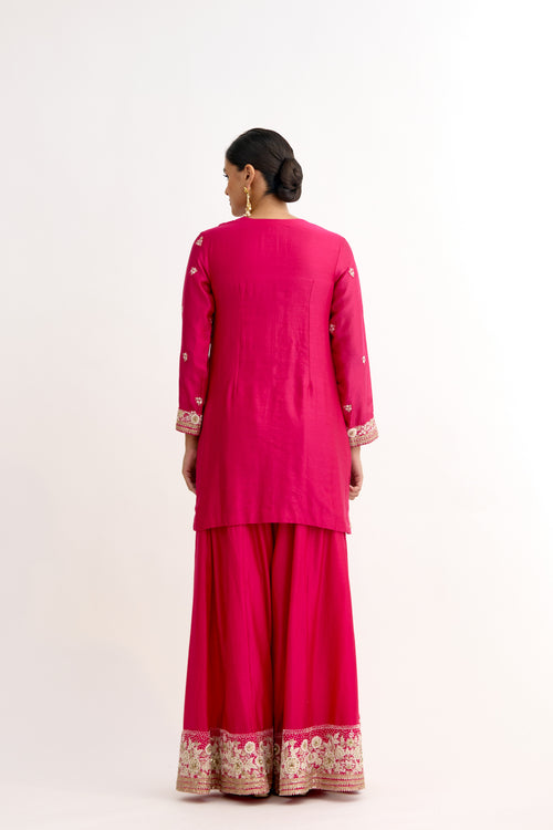 Ada-e-Begum Thread & Gotta Sharara Suit Set