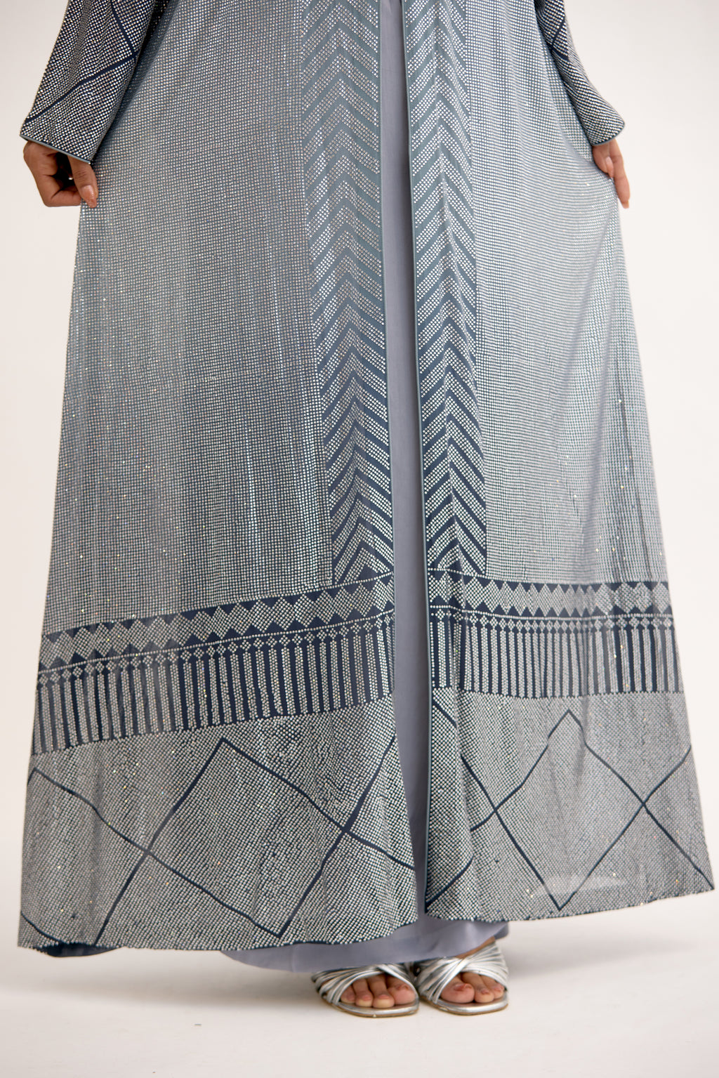 Elara Crystal Kaftan Dress